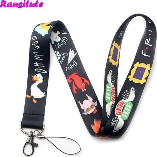 R184 TV Friends Multi-function Mobile Phone Key Strap Rope Lanyard Neckband Mobile Phone Decoration ID Card Holder