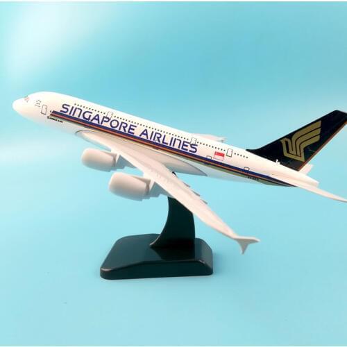 SINGAPORE AIRLINES A380 20cm Alloy Metal Model Airplane Turkey B777 Aircraft pulley landing gear Collections Craft gifts Toys
