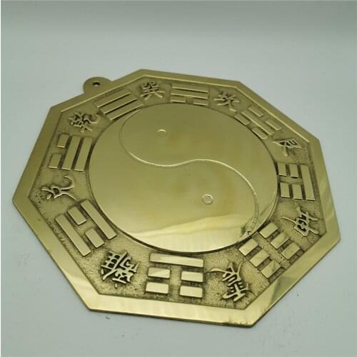 Collect eight trigrams of town house, bronze mirror, white cloud view, home geomantic ornaments, town house