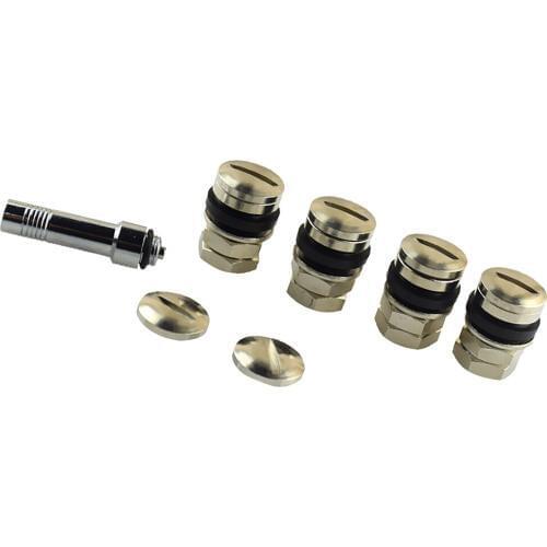 4 Piece Universal Stealth Flush Fit Car Tire Tyre Mount Hidden Valve Stems