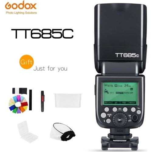 GODOX Thinklite TTL TT685C Camera Flash 2.4GHz High Speed 1/8000s GN60 for Canon EOS Cameras E-TTL II Autoflash (TT685C)