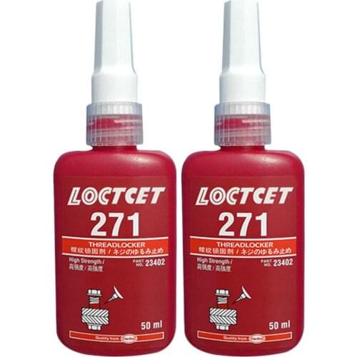 1Pcs High Strength 271 Glue Threadlocker Anaerobic Adhesive Glue Anti-Corrosion Thread Locker Retainer Screw Locking Glue 10ml