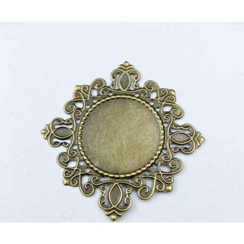 20pcs 43mm Filigree Metal sheets decorative for Jewelry Making Cosplay accessories Earring accessories