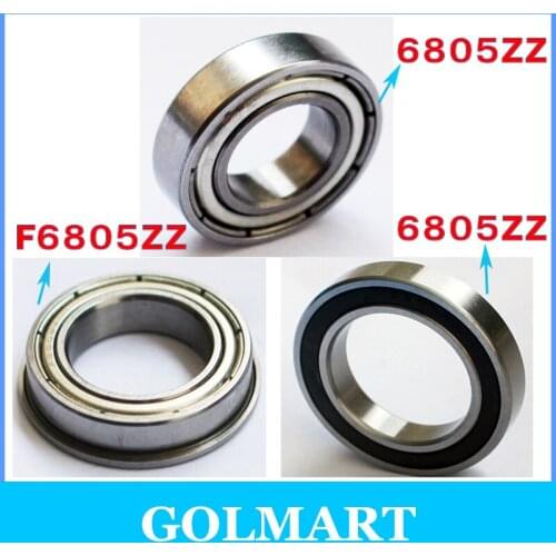 20pcs/lot 25*37*7mm 25x37x7mm 6805RS 61805Z F6805ZZ 61805ZZ 6805ZZ steel flange S6805RS SUS440C Stainless steel ball bearing