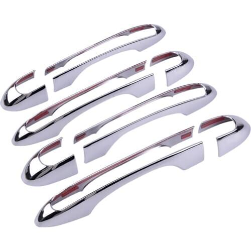 4 Set Car Outside Door Handle Margin Cover Hollow Moulding Styling fit for Jeep Cherokee 2014 2015 2016 2017 2018 2019 2020