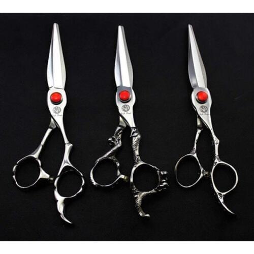 621# 6.0''' Brand Purple Dragon TOP GRADE Hairdressing Scissors JP 440C 62HRC Professional Barbers Cutting Shears Hair Scissors