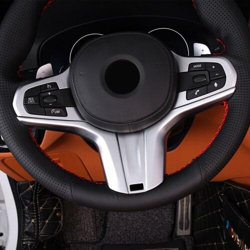 ABS Plastic For BMW 5 Series G30 2017 2018 Car Steering wheel Decoration cover trim Auto Interior Moldings accessories styling