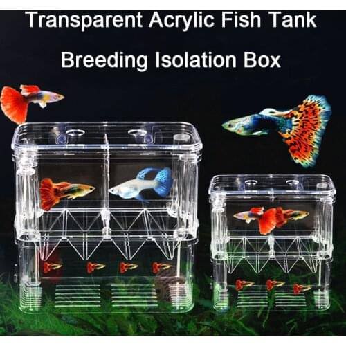 Fish Tank Breeding Isolation Box Hatching Incubator Isolation Acrylic Aquarium Tanks Durable Aquarium Hatchery Incubator Holder