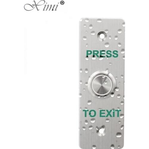 Stainless Steel Door Bell Switch Touch Panel IP68 Waterproof For Access Control Electric Lock Door Exit Push release Button