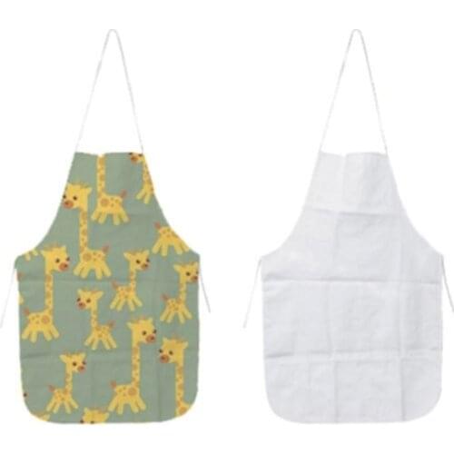 Blank Sublimation print polyester apron 70*46cm 10 pieces / lot
