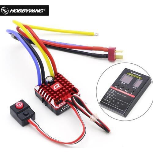 Hobbywing QuicRun WP 1080 Crawler Waterproof Brushed ESC Build-in BEC 2-3S Lipo With LED Programing Card for 1/10 1/8 RC Car