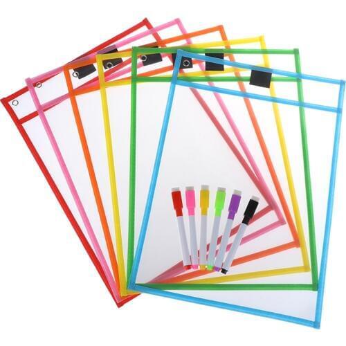 Puzzle Toys Can Be Reused With PVC Transparent Dry Brush Bag PET Writing Dry Wipe Bag Drawing Toy For Children Adult