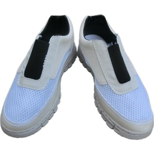 New Breathable Sneakers White Work Casual Men Leather Steel Toe Safety Shoes Militar Fireman Chainmail Protective Military Boots