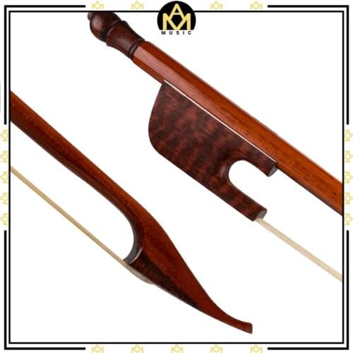 Baroque Style 4/4 Violin Bow Brazilwood Bow w/ Snakewood Frog & A Slim Tip Mongolia Horsehair Best For Student Beginner Player