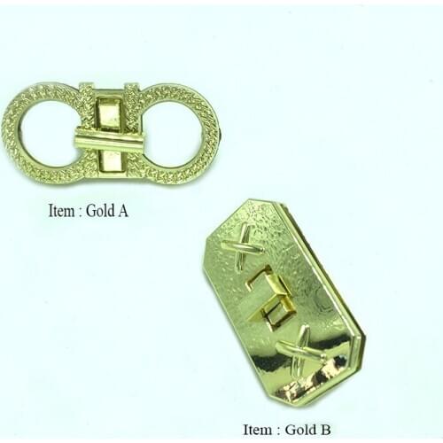 Metal Clasp Turn Lock Twist Locks for DIY Handbag Craft Bag Purse Hardware Accessories