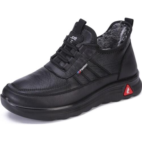 Mens Boots Autumn Winter Lace-Up Style Ankle Fashion Classic Cotton Padded Shoes Plush Warm Man Snow Boots 2020 Hot Sales