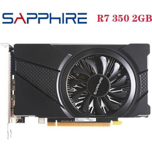 Original SAPPHIRE Radeon R7 350 2GB Graphics Cards GPU For AMD Radeon R7350 Video Cards Computer Gaming HDMI VGA Used
