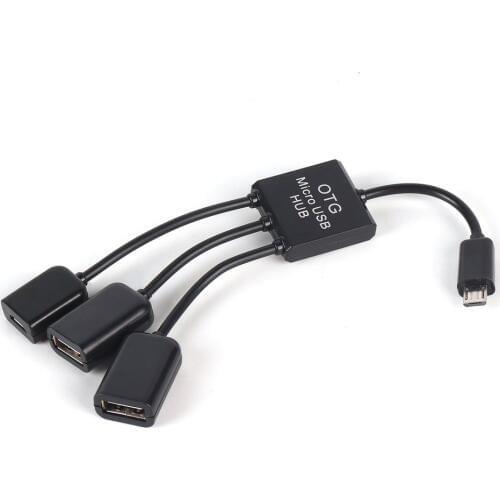 OTG 3/4 Port Micro USB Power Charging Hub Cable Spliter Connector Adapter For Smartphone Computer Tablet PC Data Wire 2020