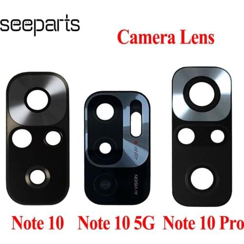 Full New For Xiaomi Redmi Note 10 5G Camera Lens Glass Replacement Parts For Redmi Note 10 Pro Rear Camera Lens Note 10S Lens
