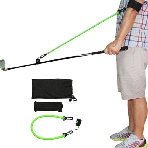 Portable Golf Club Swing Release Durable Elastic Rope Arm Strength Training Aid Outdoor Entertainment Sports Practical