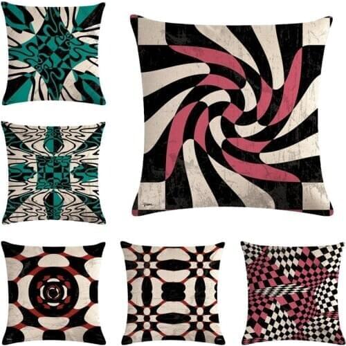 Stereoscopic Geometry Cushion Cover Home Car decorative throw pillows New Arrival Funda Cojines wave coussin custom Almofad