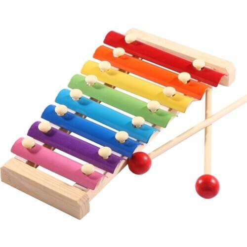 Creative Hand Knocking Piano Music Instrument Kids Toys Eight-Tone Small Xylophone Musical Instrument Baby Noise Maker Toy Gift