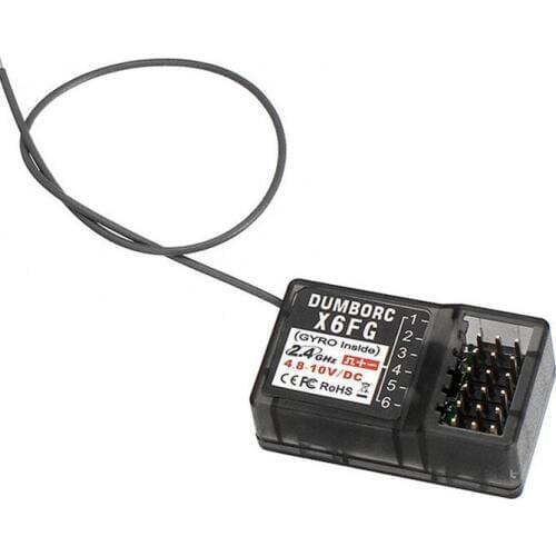 DUMBORC X6F X6FG waterproof FHSS 2.4G 6-Channel Radio Control System Receiver for domborc RC X6 Transmitter RC Car boat