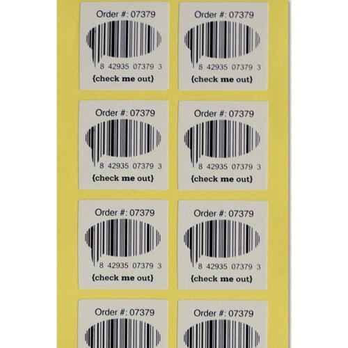 High Quality Roll Adhesive Paper Barcode Label, Custom Black Adhesive Barcode Label