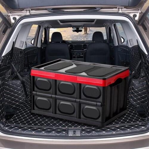 Car trunk storage box large capacity car multi-function sundries storage box storage sorting folding emergency storage box