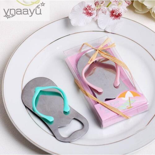 Ynaayu 2pcs Creative Sandals Shose Beer Bottle Opener Slipper Shaped Bottle Openers Best Wedding Gift Party Favors