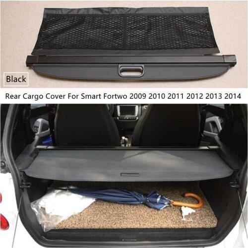 Rear Cargo Cover For Smart Fortwo 2009 2010 2011 2012 2013 2014 Privacy Trunk Screen Security Shield Shade Auto Accessories