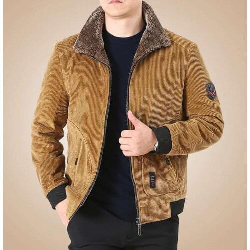 Winter Military Jackets Men Warm Corduroy Jacket Men Cotton Thick Coat Mens Casual Wool Liner Plus Size Jacket Overcoats 2021