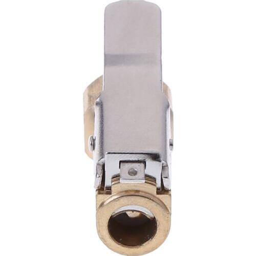 1PC Tyre Valve Connector Clip-on Car Auto Brass 8mm Tyre Wheel Air Chuck Inflator Pump Valve Clip Clamp Connector Adapter