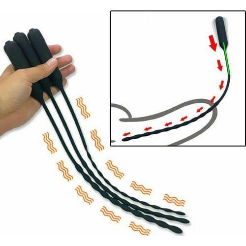 10 Speed Urethral Vibrator Male Penis Dilator Enhancing Urethral Plug Sound Dilator Penis Insertion Massages