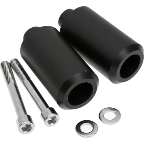 2Pcs Motorcycle Black Delrin Frame Slider Crash Protector Guard for Yamaha FZ1 FAZER 1000 2006-2008 Motorbike Falling Protection