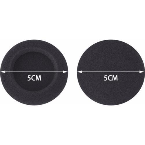 5 Pairs 50mm Replacement Ear Pads Foam Earpads Pillow Cushions Cover Cups Repair Parts for Sony Sennheiser Philips Headphones