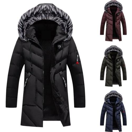 Albeey Men's Parkas With A Hood