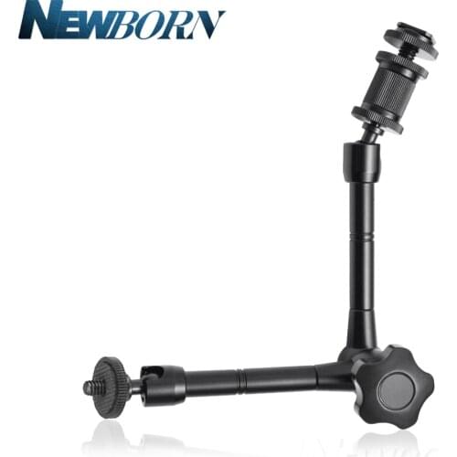 11 " 1/4 Articulating magic arm Added Aluminum for mounting HDMI Monitor LED Light LCD Video Stabilizer Gopro mobile phone