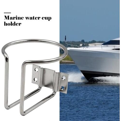 Car Cup Holder Stainless Steel Water Drink Beverage Bottle Stand Holder For Marine Boat Yacht Truck RV