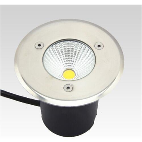 Free Shipping AC85-265V IP68 10W Warm Cold White Buried Lamp Inground Lighting Outdoor COB LED Underground Lamp Light