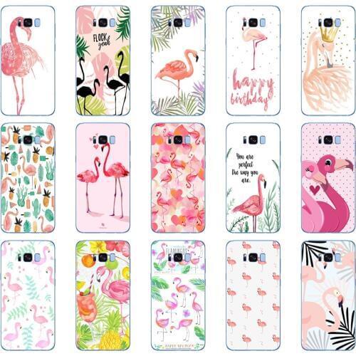 37 Hot Flamingo Phone Cases Summer Flamencos Soft Silicone Cover Case for Samsung Galaxy S6 S7 edge S8 S9 S10 plus A70 A50 case