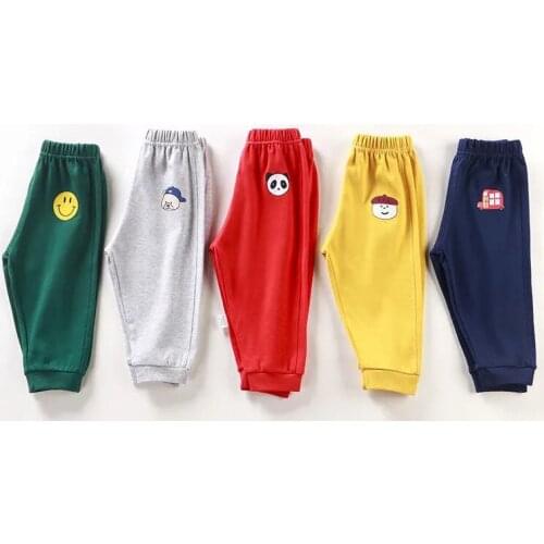 Spring Autumn Baby Kids Cotton Pants Cartoon Boys Girls Casual Sport Pants Jogging Baby Infant Harem Pants for Children Trousers