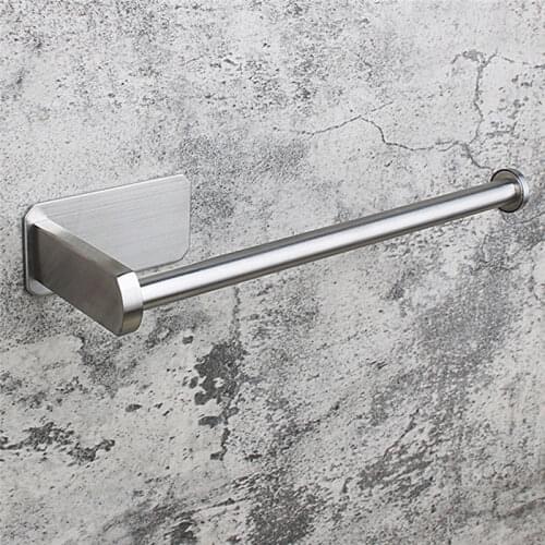 Paper Towel Rack Straight Brushed Stainless Steel Paper Towel Rack Kitchen Bathroom Towel Rack Bathroom Storage Rack
