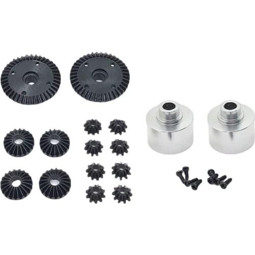 Steel Diff Gear Differential Gears and Metal Differential Shell for Wltoys 104001 1/10 RC Car Upgrade Parts Accessories