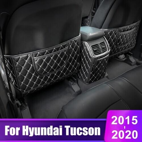 For Hyundai Tucson 2015 2016 2017 2018 2019 2020 TL Car Seat Back Protective Pad Covers Children Baby Kick-Proof Mat Accessories