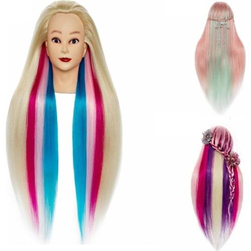 24inch Manikin Head For Training Or Styling Mannequin Head used for Hairdressing and braiding Barbie Head