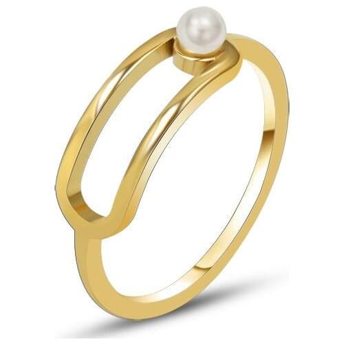 Stainless Steel Gothic 2021 New Ring Ins Does Not Fade Geometric Designer Gift For Women Loop Simple Plated Gold Jewellery