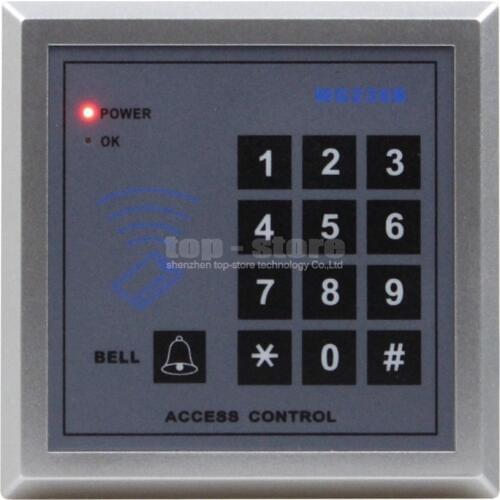 DIYSECUR Access Controller Keypad 13.56MHz RFID IC Cards Proximity Reader + 10 IC Card For House / Office / Home Improvement