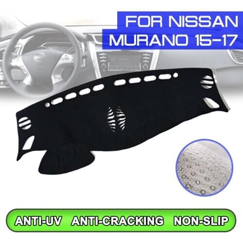 Car Dashboard Mat Anti-dirty Non-slip Dash Cover Mat UV Protection Shade for Nissan Murand 2015 2016 2017