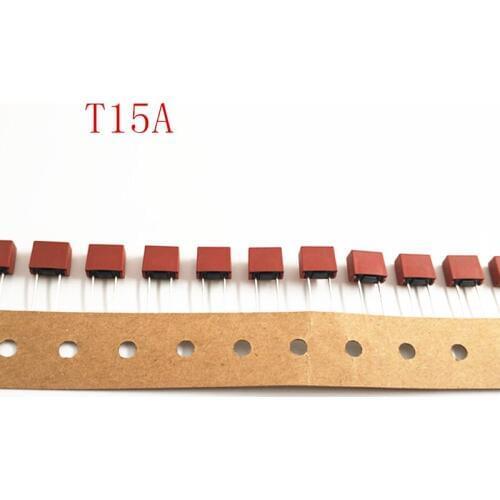 50pcs/lot T15A 392 Square Plastic Fuses 15A 250V Slow Blow Square Fuse LCD TV Power Board Commonly Used